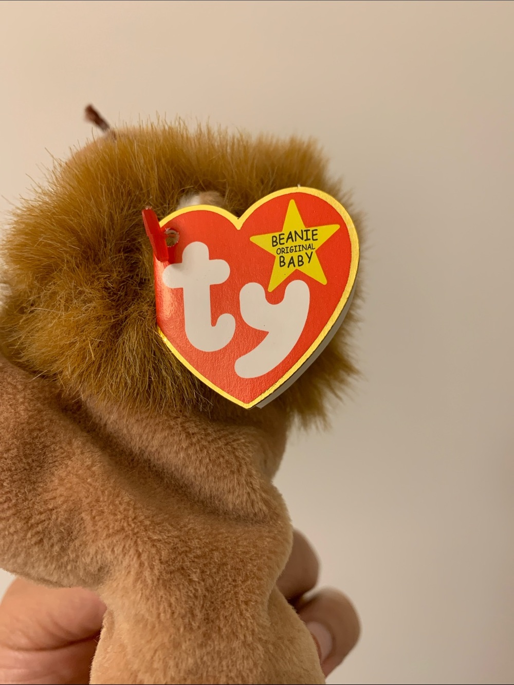 Roary the lion, beanie baby. - Picture 4 of 5